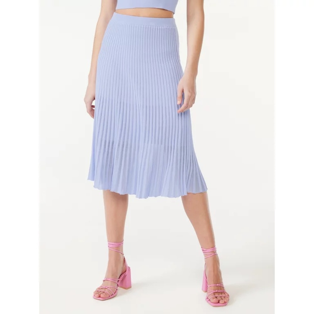 Scoop Women's Stripe Knit Midi Skirt, Sizes S